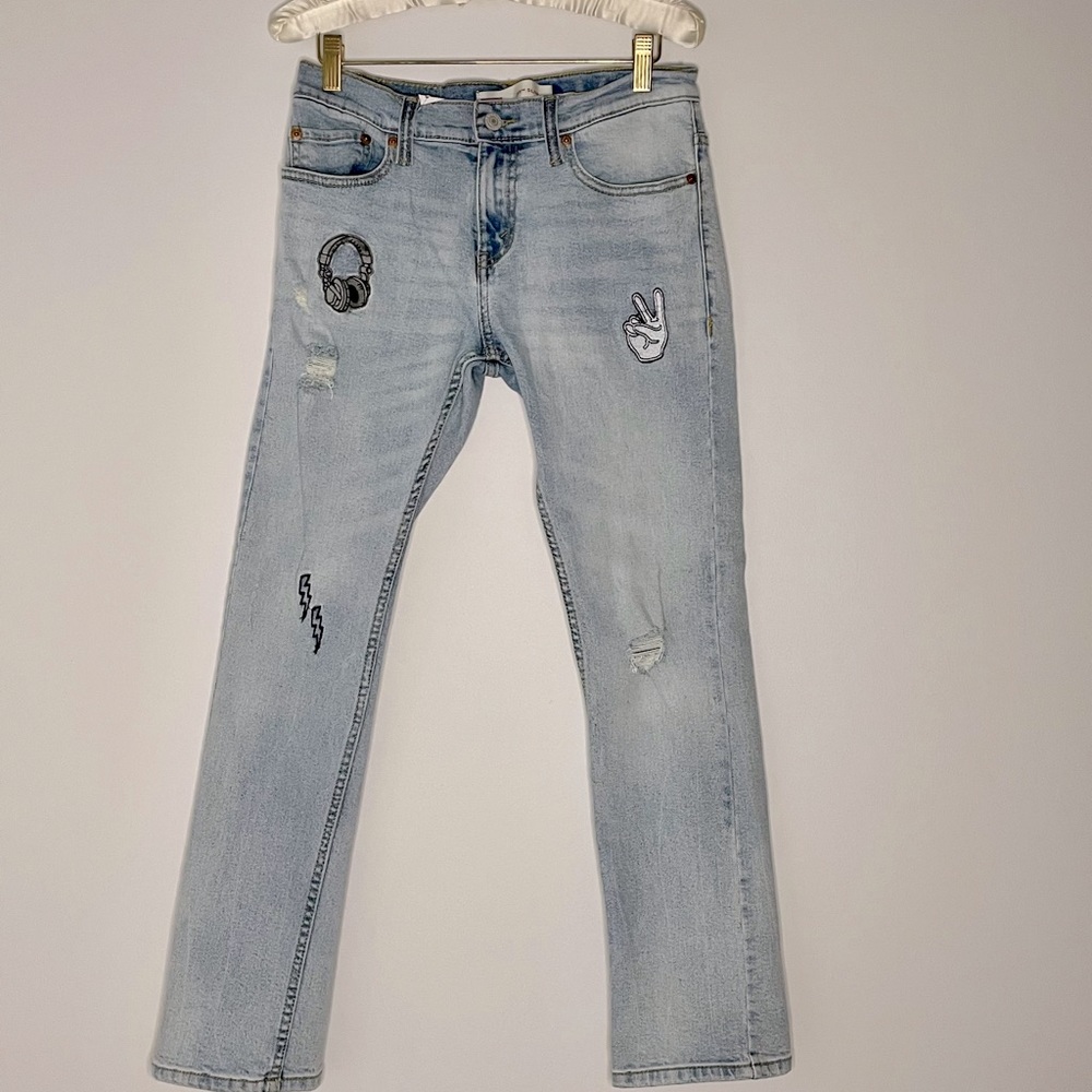 Levis 511 Embroidered Jeans